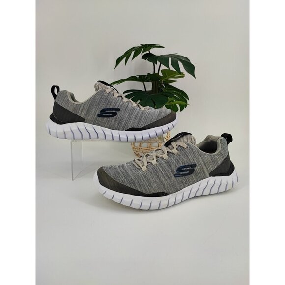 Skechers Men's Air Cooled Memory Foam Gray Shoes Size 10.5 US - Picture 1 of 10